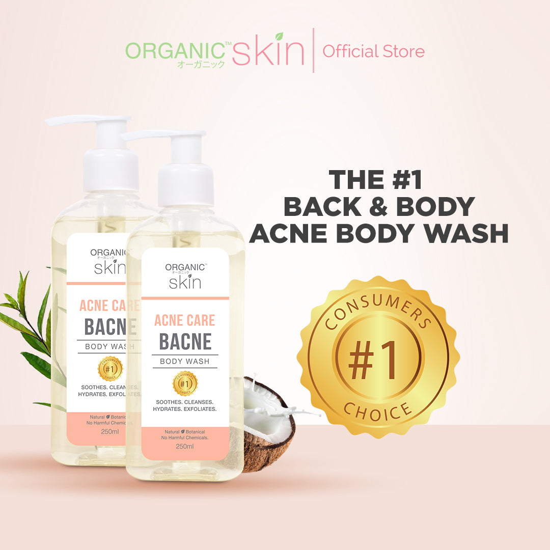 Organic Skin Japan Acne Care Bacne Body Wash 250ml Antiacne Bodywash Set of 2