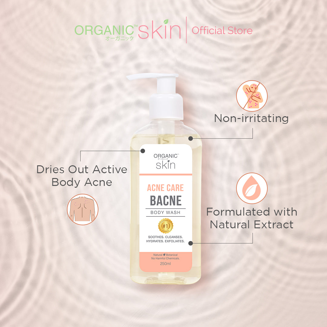 Organic Skin Japan Acne Care Bacne Body Wash 250ml Antiacne Bodywash Set of 2