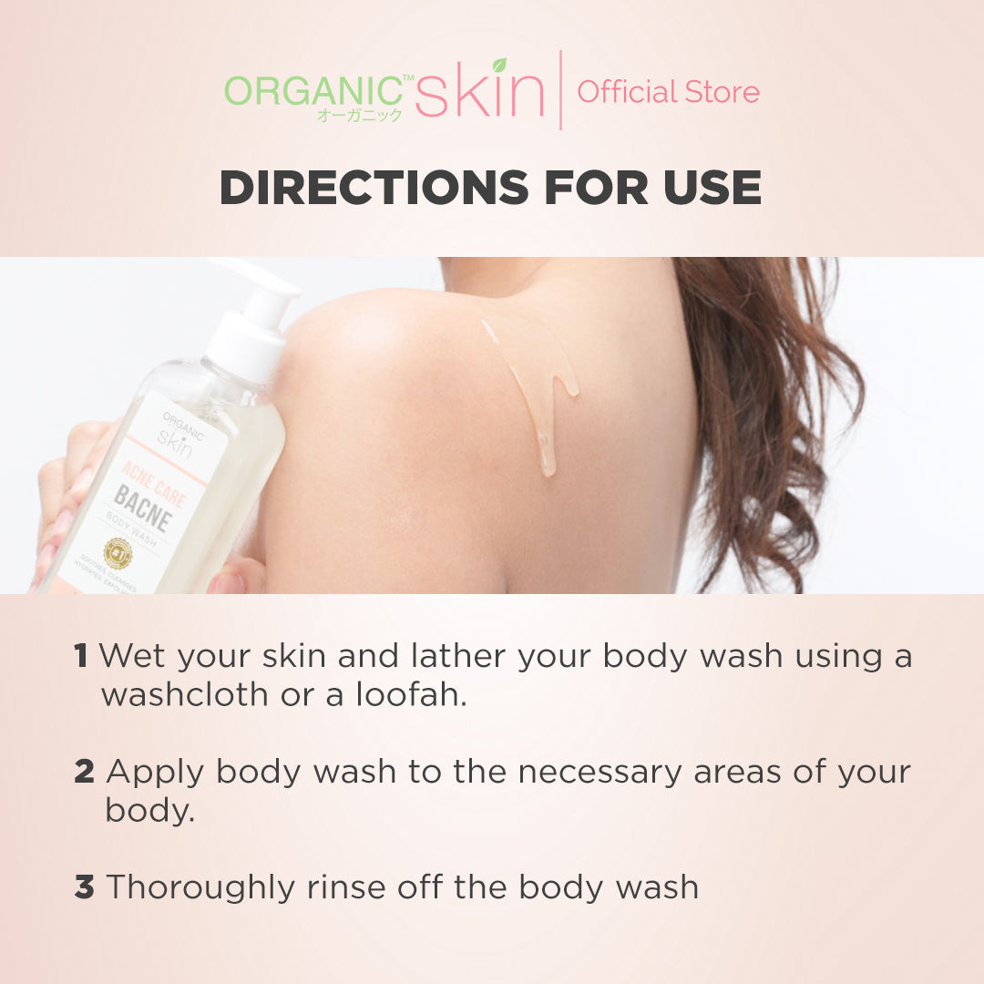 Organic Skin Japan Acne Care Bacne Body Wash 250ml Antiacne Bodywash