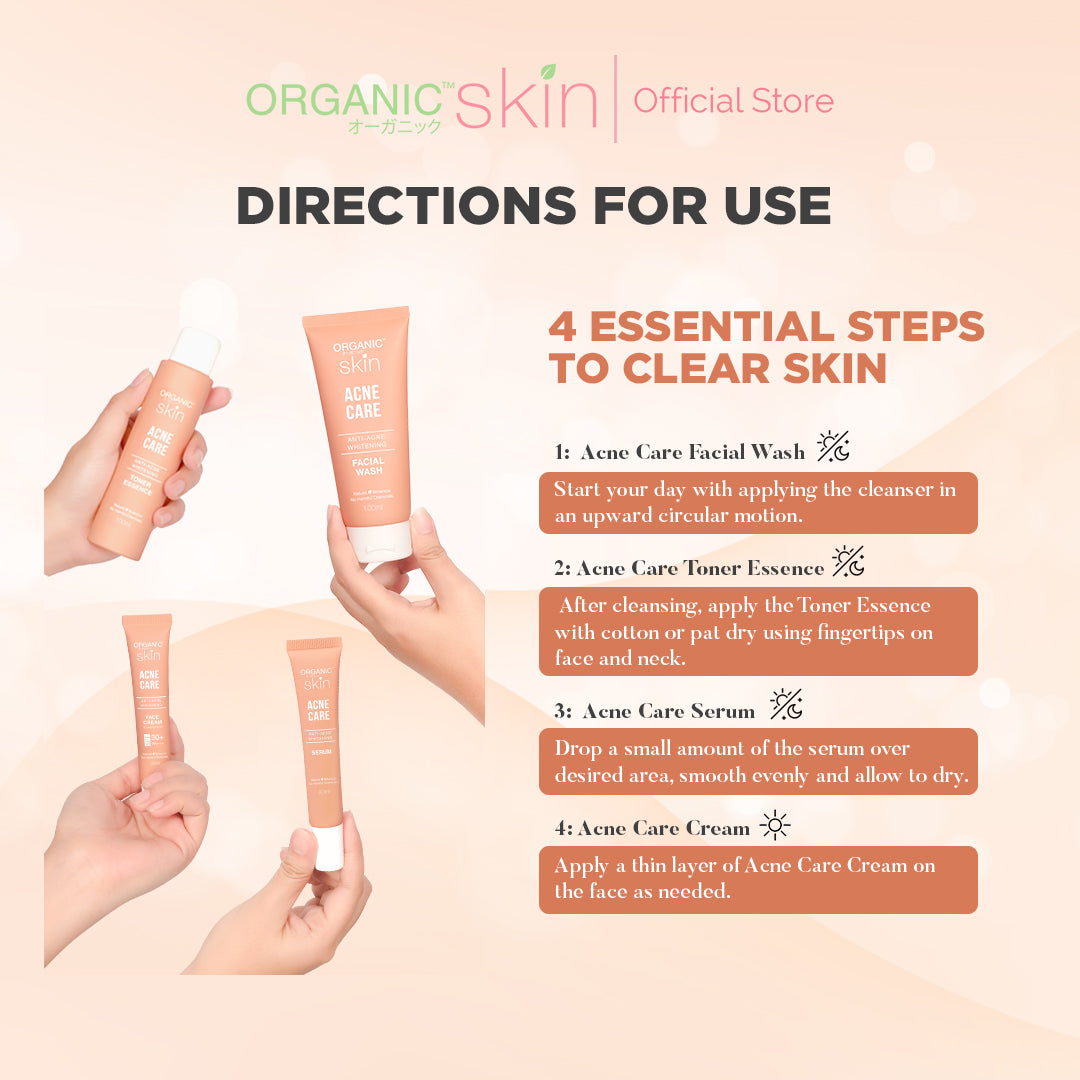 Organic Skin Japan Acne Care AntiAcne Whitening Serum (20ml each) Anti Acne Set of 2