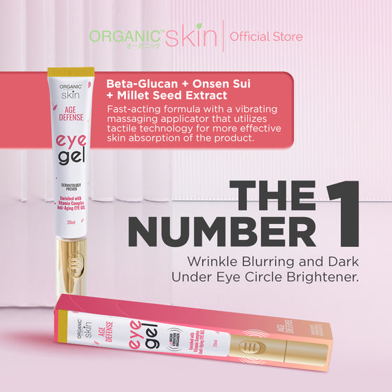 Organic Skin Japan Anti Aging Eye Gel 20ml Eyebag Remover Antiaging Eyegel Moisturizer for Eyes