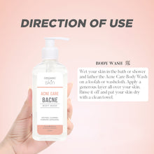 Load image into Gallery viewer, Organic Skin Japan Acne Care Bacne Body Wash 250ml Antiacne Bodywash Set of 2

