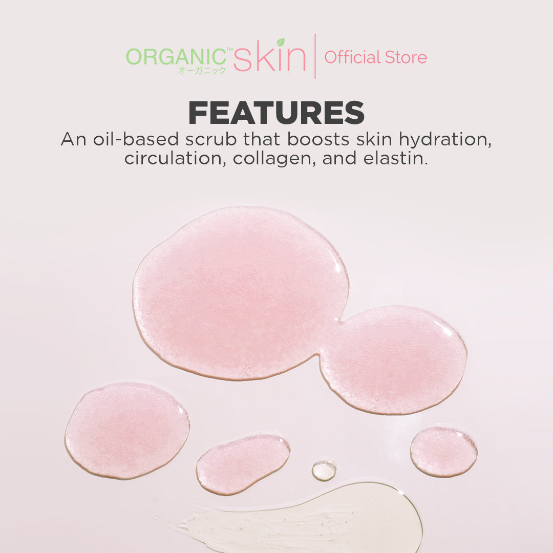 Organic Skin Japan Booty Scrub Lightening Exfoliant with Sunflower Oil 150ml