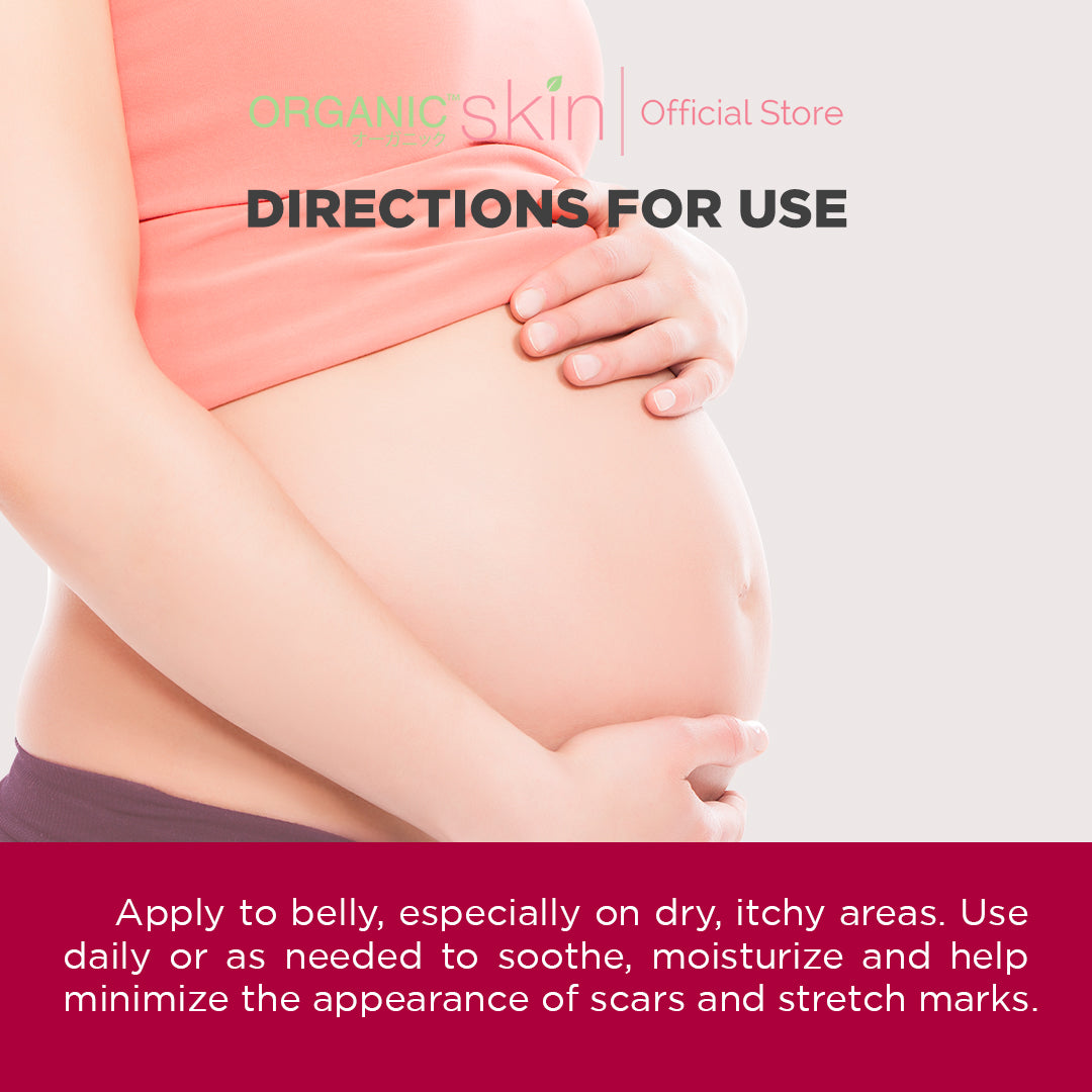 Organic Skin Japan Intimate Belly Butter for Stretch Marks Balm 100ml with Vitamin E & Collagen