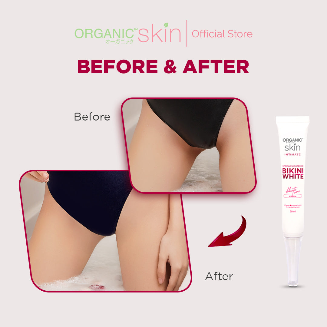 Organic Skin Japan Bikini Whitening Cream Inner Thigh Intimate Area Lightening Cream 30ml