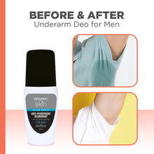 Load image into Gallery viewer, Organic Skin Japan Anti-Perspirant Deodorant For Men 40ml Underarm Whitening Deo RollOn Set of 2
