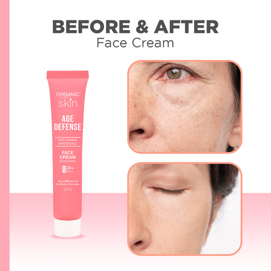 Organic Skin Japan Age Defense AntiAging Whitening Face Cream 20ml Anti Aging