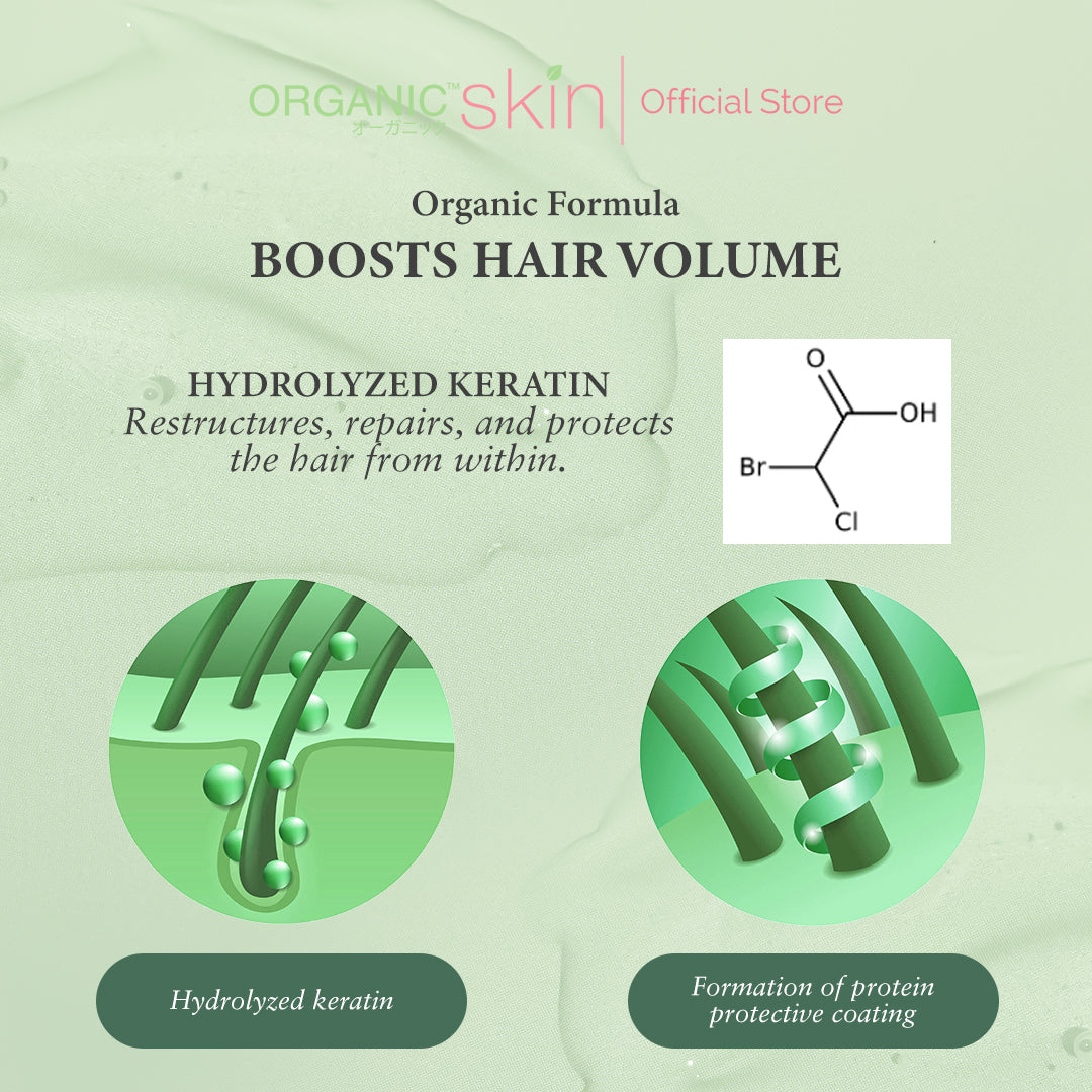 Organic Skin Japan Hair Booster Aloe Vera Thickening Shampoo 100ml Set of 2