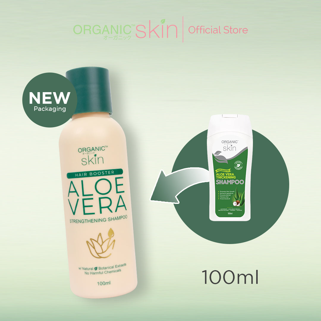 Organic Skin Japan Hair Booster Aloe Vera Thickening Shampoo 100ml