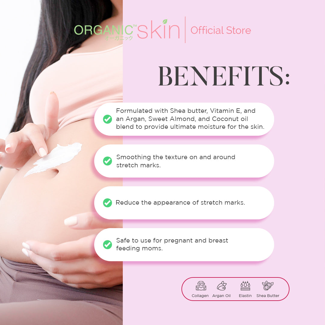 Organic Skin Japan Intimate Massage Lotion for Stretch Marks 100ml with Collagen Skin firming lotion