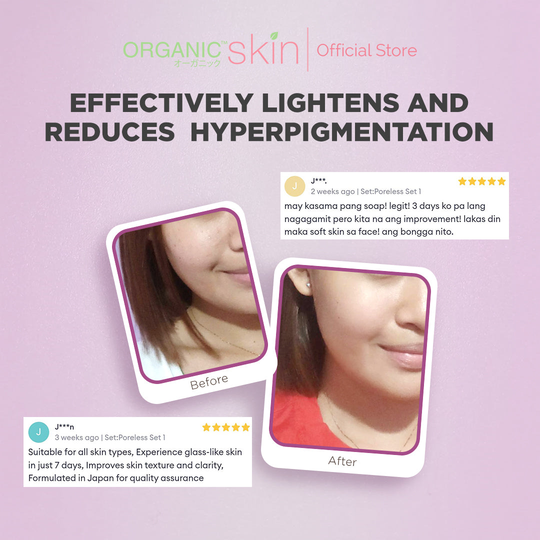 Organic Skin Japan Poreless Soap 50g Glass Skin Care Whitening Bar Face and Body Soap Travel Size Skin Care Lightening Dark Spot Remover Skin Brightening Bar Soap Personal Care Flash Sale Free Shipping on Sale Items