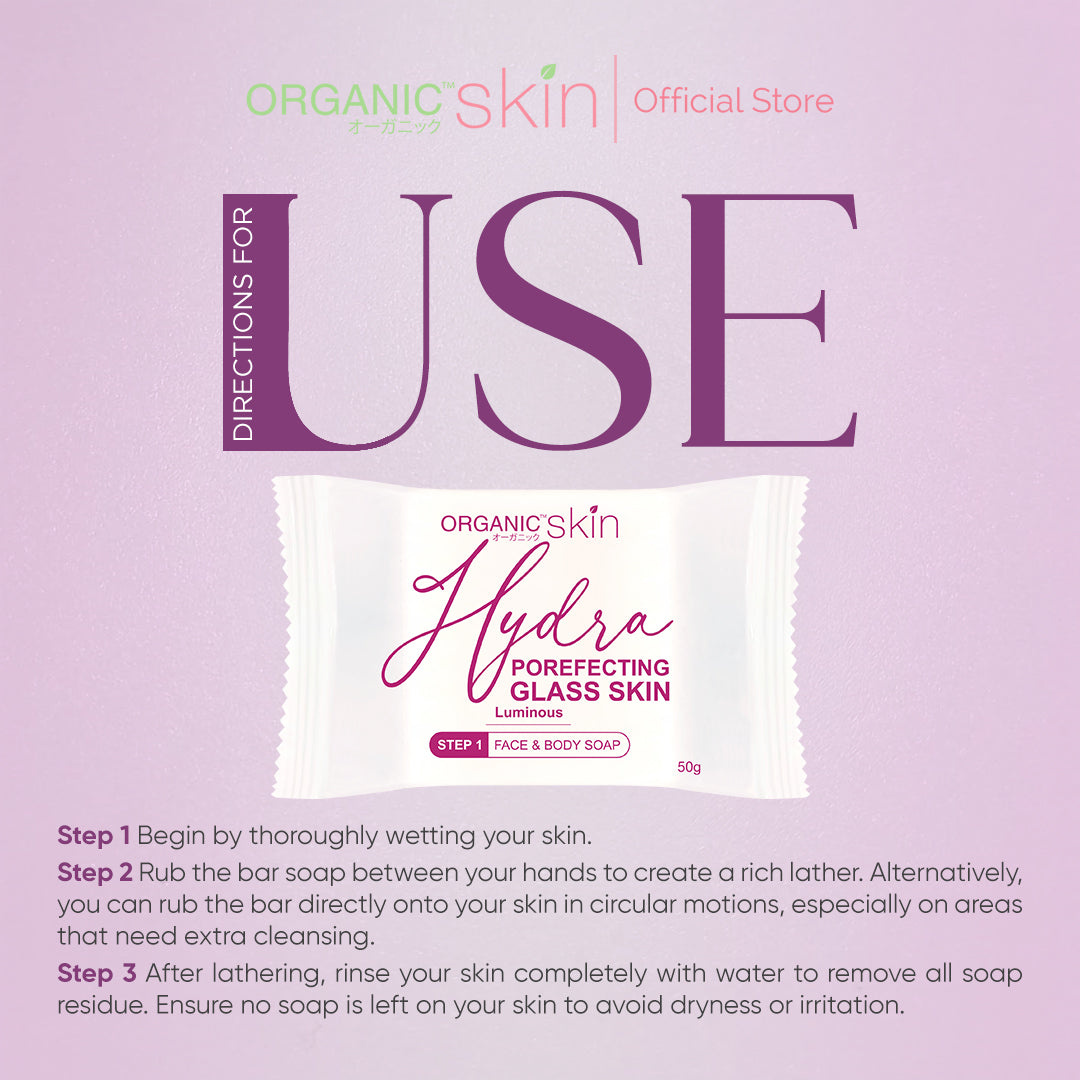 Organic Skin Japan Poreless Soap 50g Glass Skin Care Whitening Bar Face and Body Soap Travel Size Skin Care Lightening Dark Spot Remover Skin Brightening Bar Soap Personal Care Flash Sale Free Shipping on Sale Items