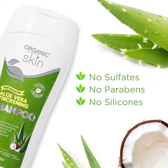 Organic Skin Japan Hair Booster Aloe Vera Thickening Shampoo 100ml