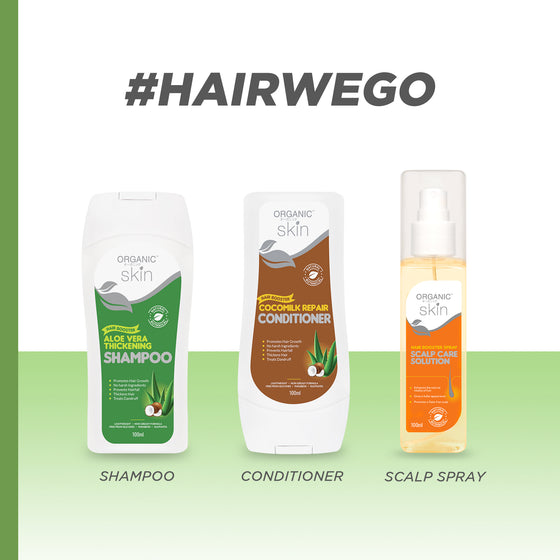 Organic Skin Japan Hair Booster Aloe Vera Thickening Shampoo 100ml