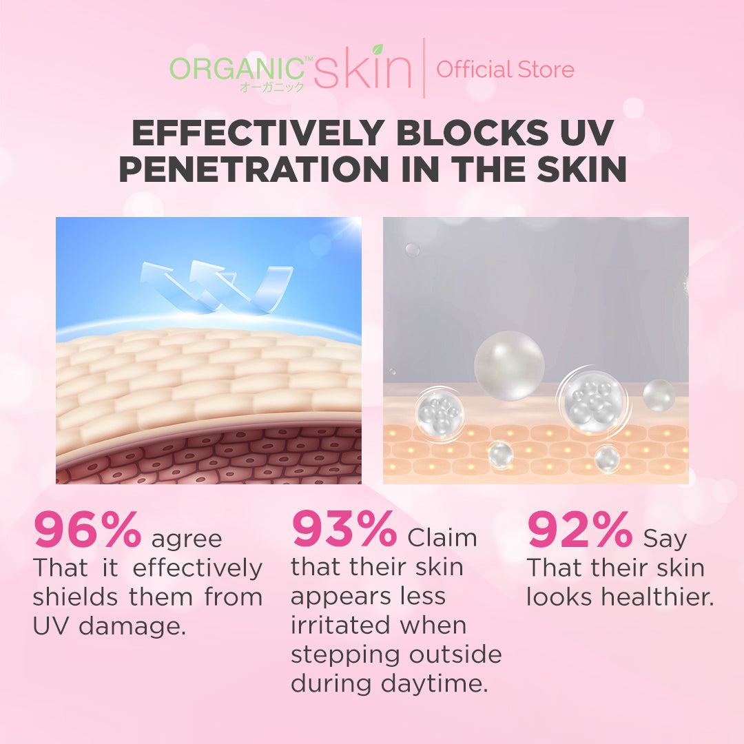 Organic Skin Japan Sun Protect Daily Sunscreen 50ml SPF 55 Sunblock All Skin Type Unscented
