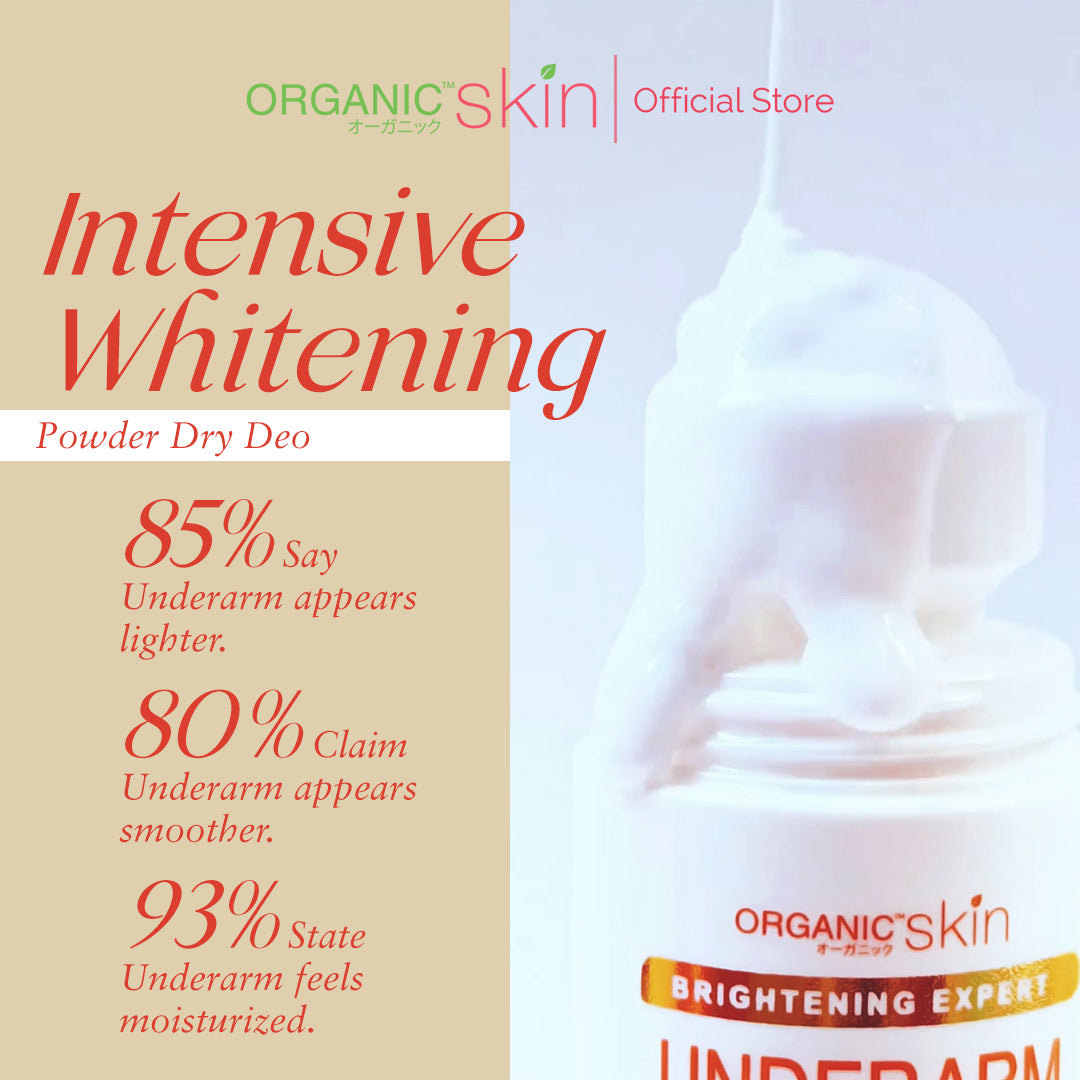 Organic Skin Japan 4x Intensive Whitening Powder Dry Deodorant (set of 2, 40ml each)