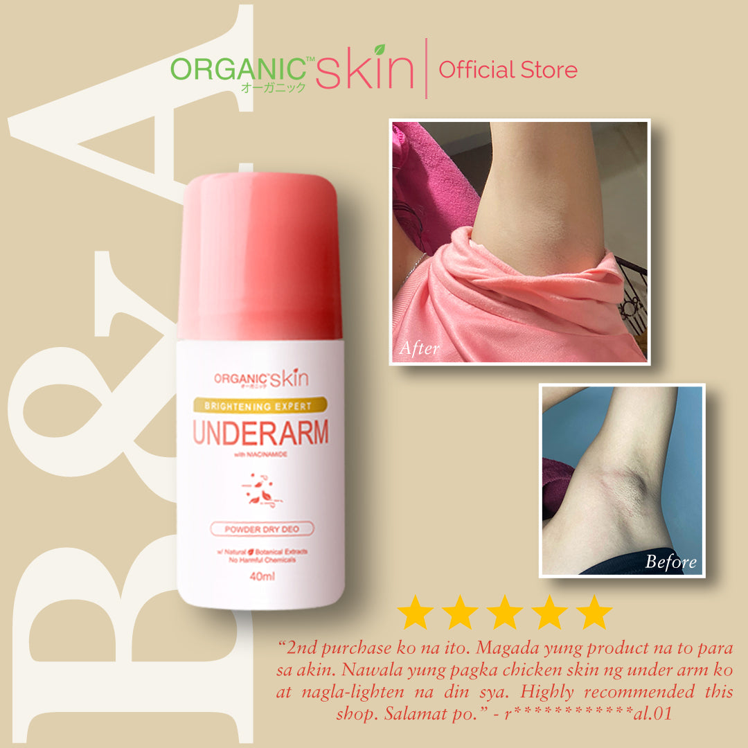 Organic Skin Japan 4x Intensive Whitening Powder Dry Deodorant (set of 2, 40ml each)