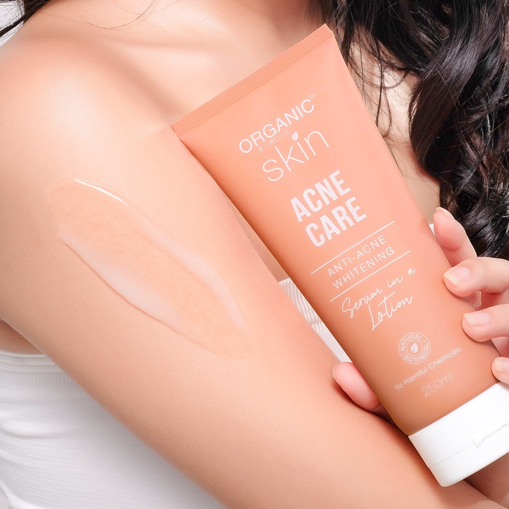 Organic Skin Japan Acne Care Set Bacne Body Wash 250ml & Lotion 250ml