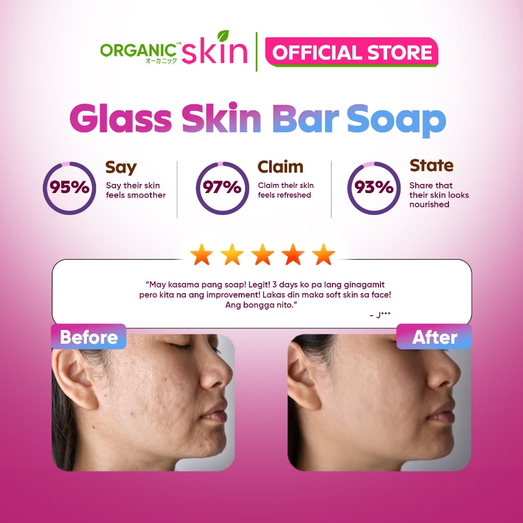Organic Skin Japan Poreless Soap 50g Glass Skin Care Whitening Bar Face and Body Soap Travel Size Skin Care Lightening Dark Spot Remover Skin Brightening Bar Soap Personal Care Flash Sale Free Shipping on Sale Items