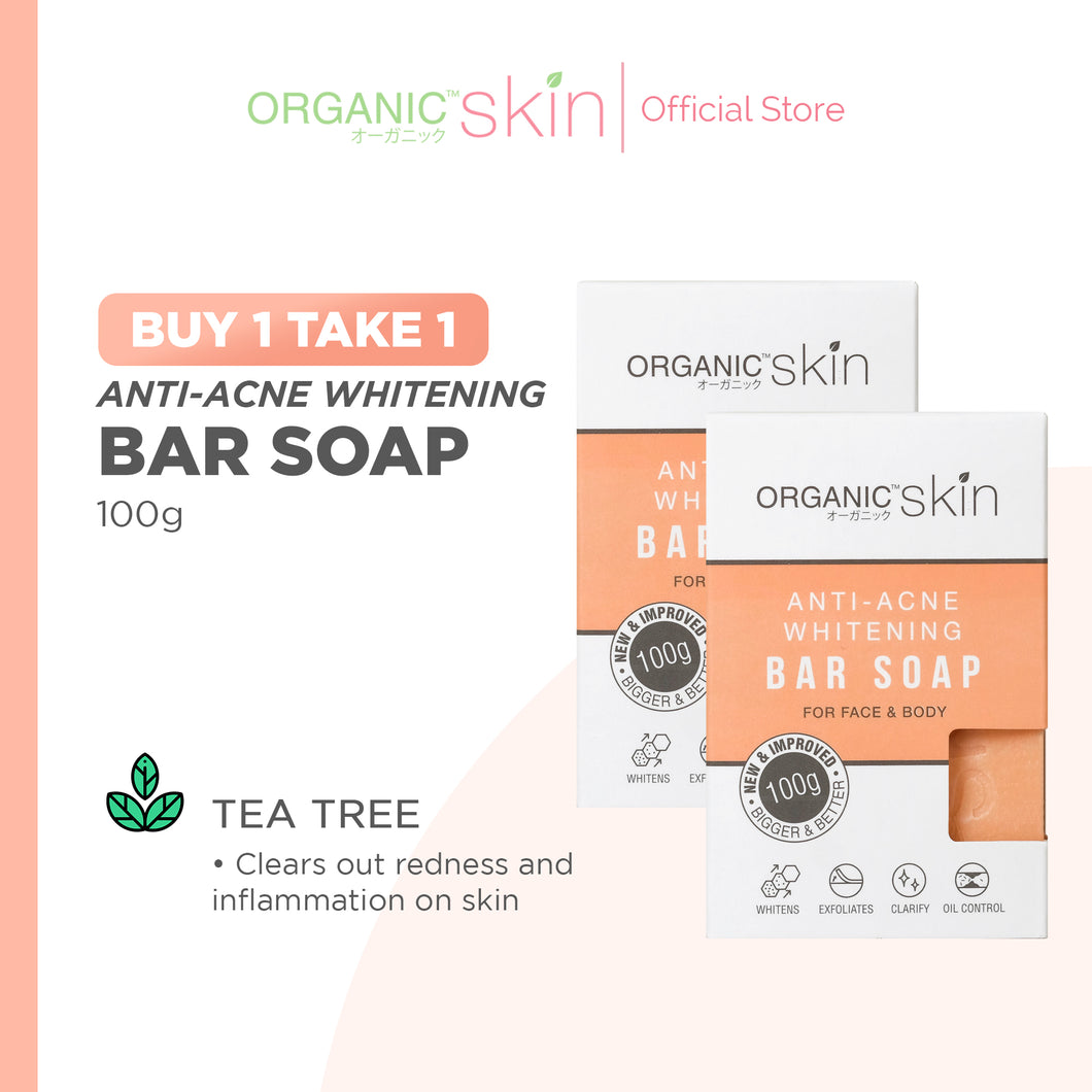 Organic Skin Japan Acne Care AntiAcne Whitening Soap 100g Anti Acne Set of 2