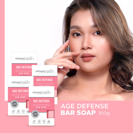 Organic Skin Japan AntiAging Whitening Soap Anti Aging (set of 4, 100g each)