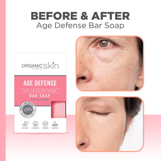 Organic Skin Japan AntiAging Whitening Soap Anti Aging (set of 3, 100g each)