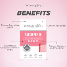Load image into Gallery viewer, Organic Skin Japan Age Defense AntiAging Whitening Soap 100g Anti Aging Set of 2
