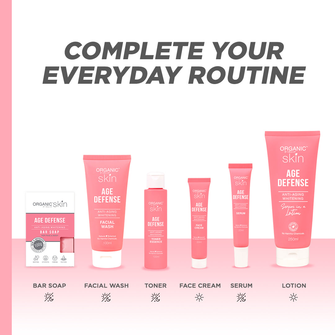 Organic Skin Japan AntiAging Whitening Soap Anti Aging (set of 3, 100g each)