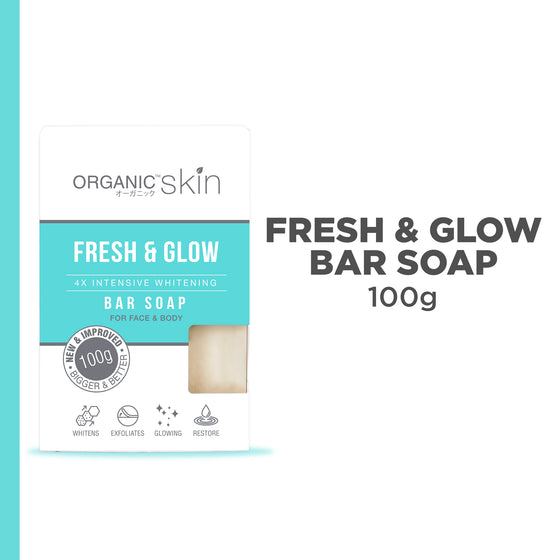 Organic Skin Japan 4x Whitening Soap with Kojic + Vitamin C (100g)