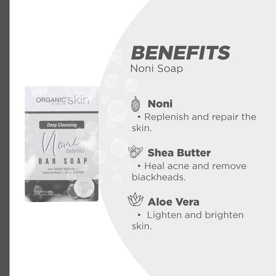 Organic Skin Japan 100% Natural Noni Soap Aging Control Beauty Antiaging Herbal Soap