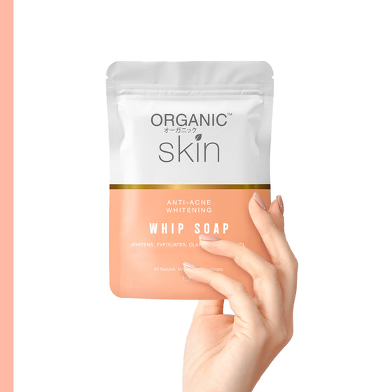 Organic Skin Japan Antiacne Whitening Whip Soap (100g) Anti Acne Set of 2