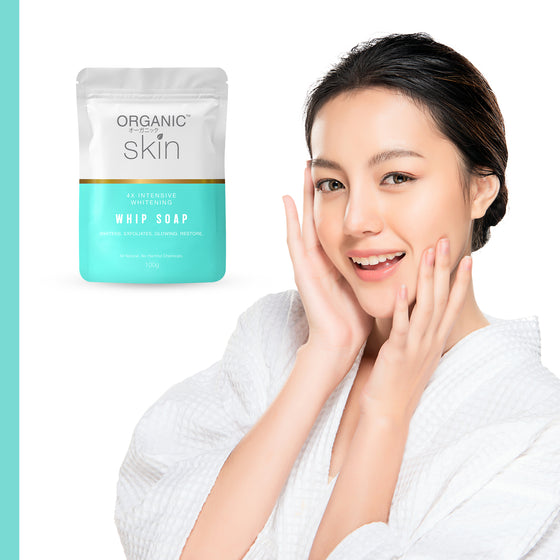Organic Skin Japan 4x Intensive Whitening Whip Soap (100g) Set of 2