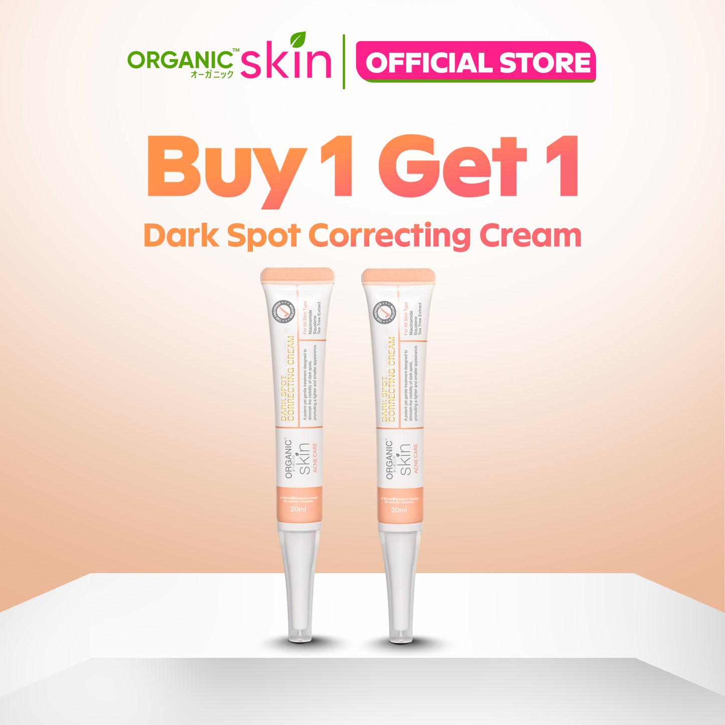 Organic Skin Japan Acne Care Dark Spot Correcting Cream 20ml Oil Control Anti Dark Spot Set of 2