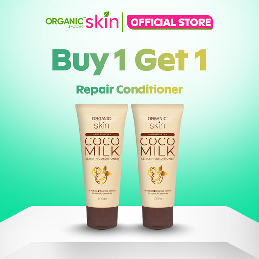 Organic Skin Japan Hair Booster Coco Milk Repair Conditioner 100ml Set of 2