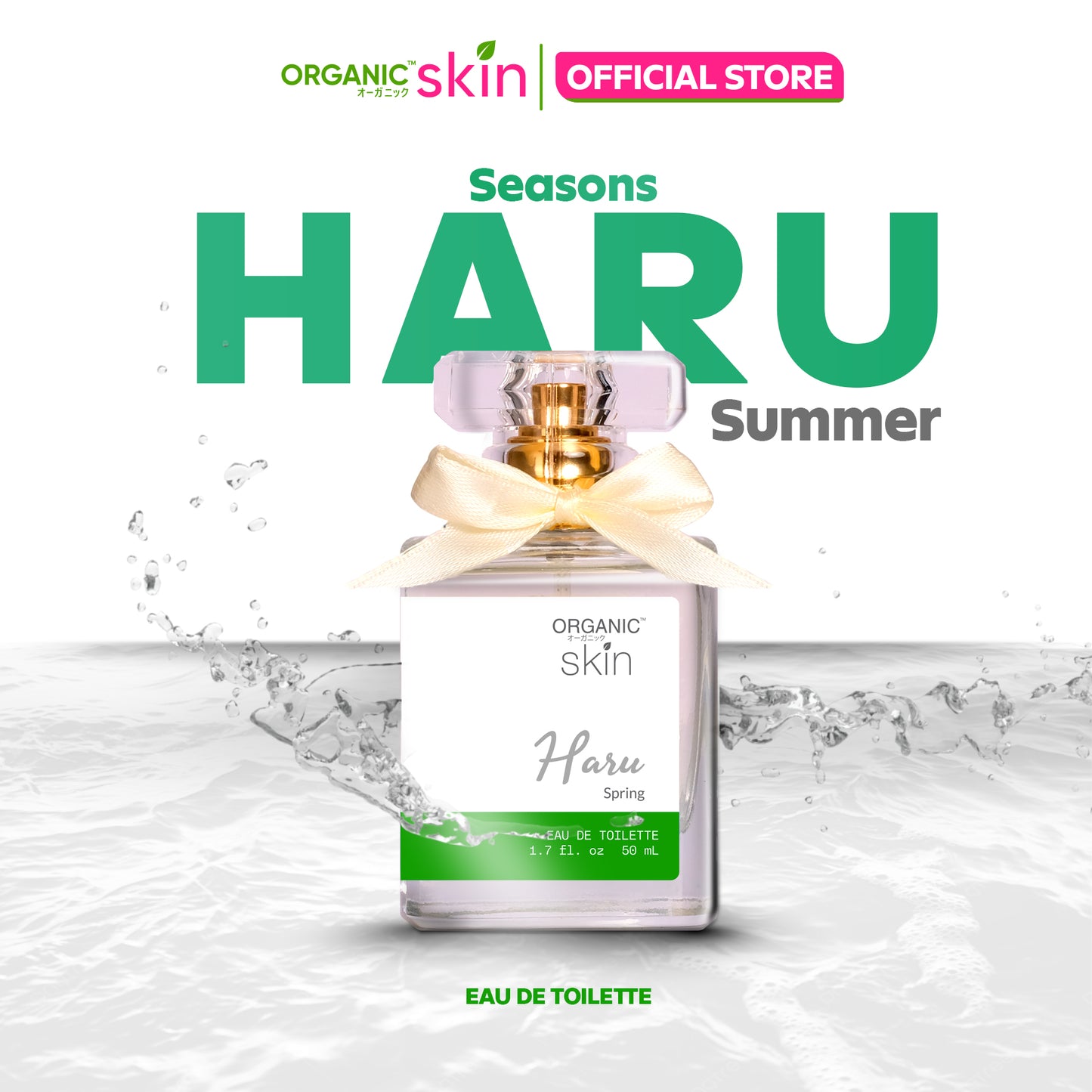 Organic Skin Japan Haru Spring 50ml Oil Based Perfume for Women & Men Long Lasting Perfume Cologne
