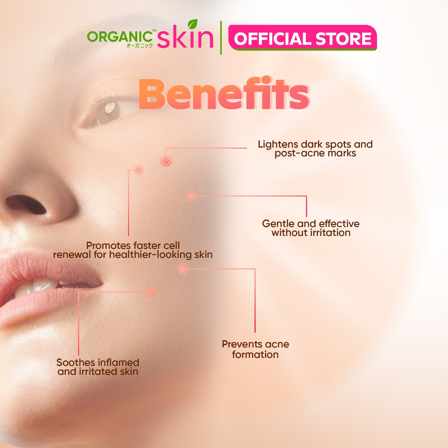 Organic Skin Japan Acne Care Dark Spot Correcting Cream 20ml Oil Control Anti Dark Spot Anti Acne