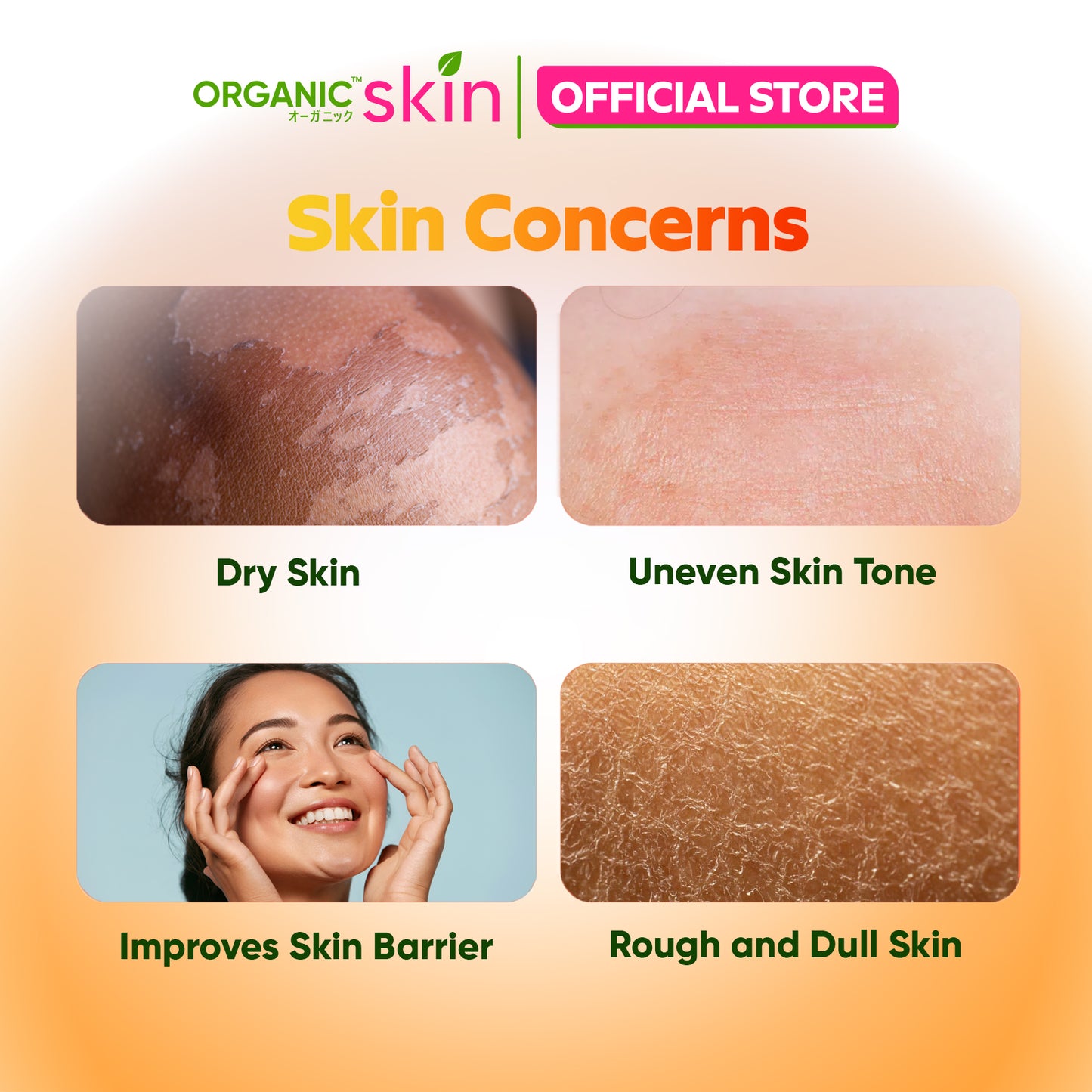 Organic Skin Japan Papaya & Kojic Sunscreen spf50 Sunblock Face and Body Spray Skin Care Set of 2