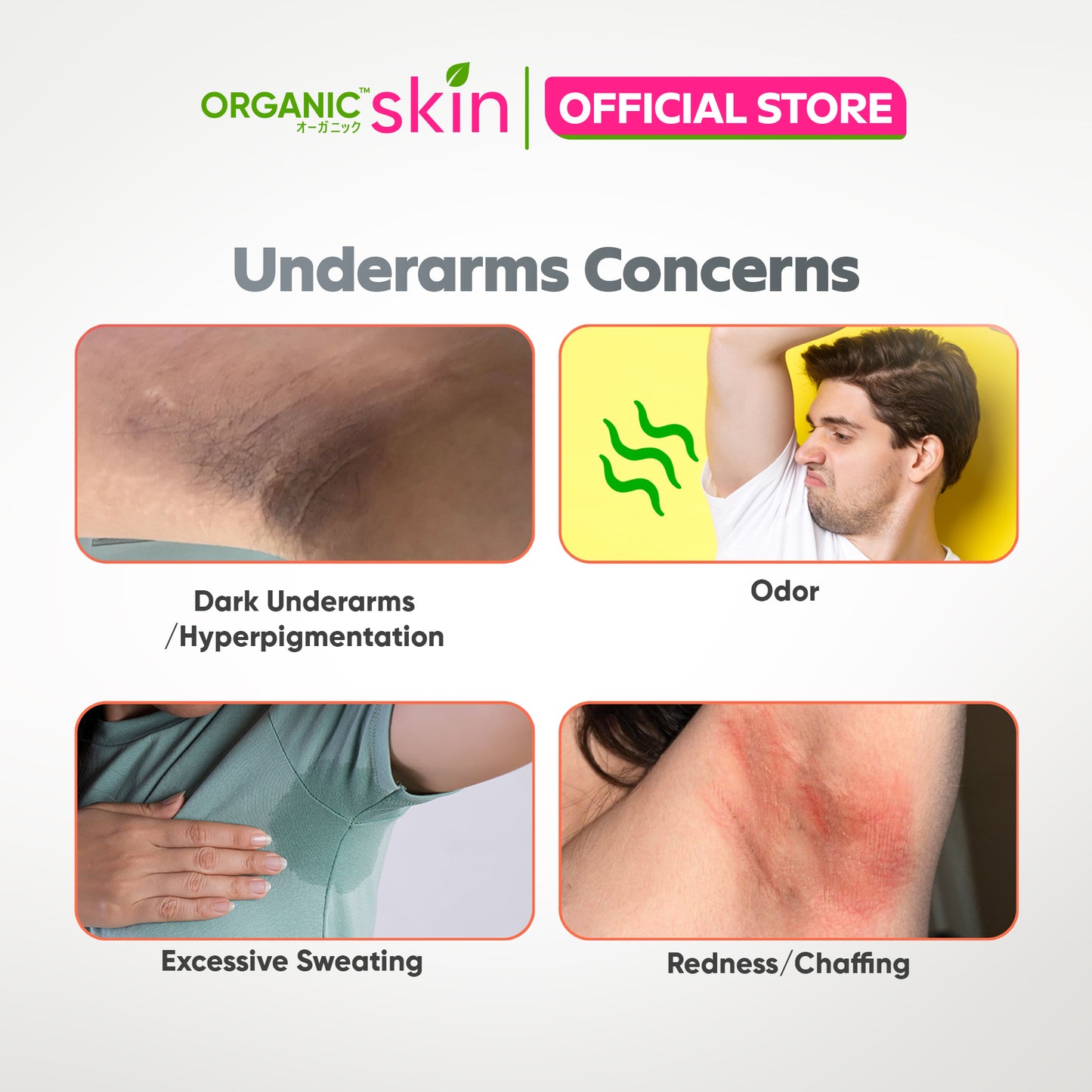 Organic Skin Japan Deodorizing Soap for Sensitive Skin 50g Underarm Whitening Antiperspirant
