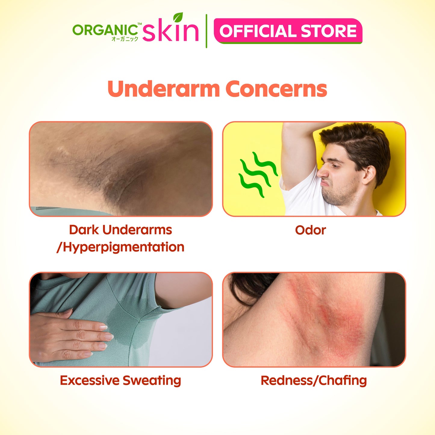 Organic Skin Japan Deodorizing Soap 50g Underarm Whitening Anti Odor Antiperspirant
