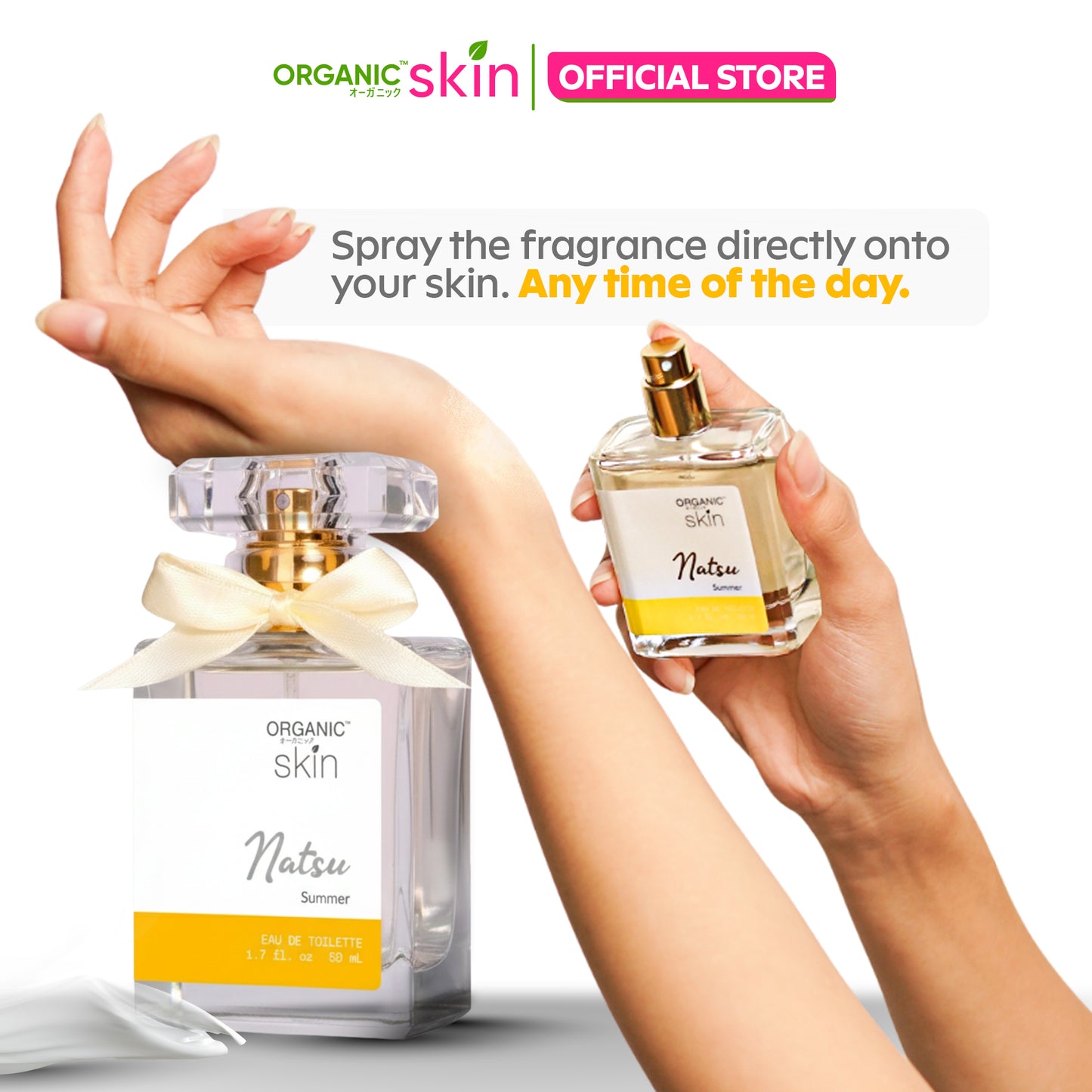 Organic Skin Japan Natsu Summer 50ml Oil Based Perfume for Women & Men Long Lasting Perfume Cologn