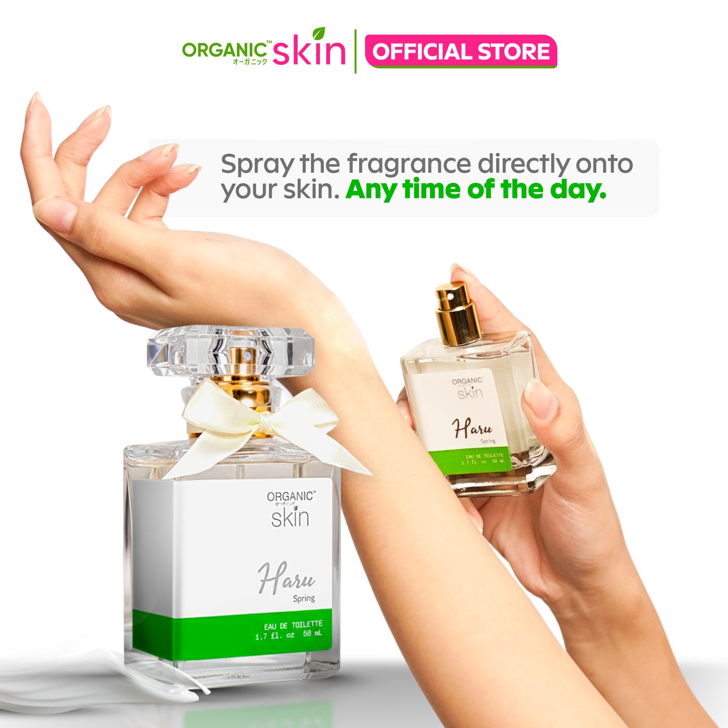 Organic Skin Japan Haru Spring 50ml Oil Based Perfume for Women & Men Long Lasting Perfume Cologne