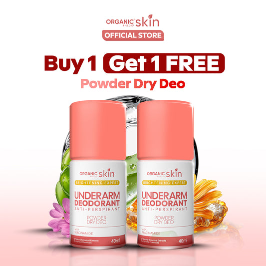 Organic Skin Japan 4x Intensive Whitening Powder Dry Deodorant (set of 2, 40ml each)