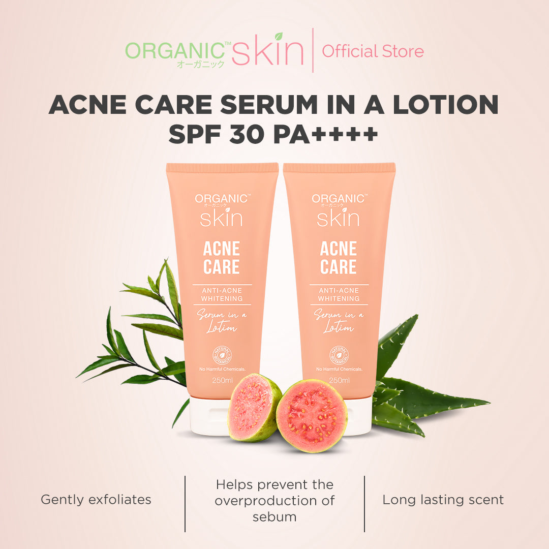 Organic Skin Japan Acne Care Whitening Serum in a Lotion 250ml Set of 2