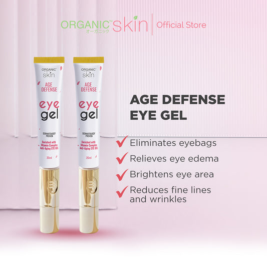 Organic Skin Japan Age Defense Eye Gel 20ml Eye Cream Anti Eyebag Anti Aging Moisturizer Set of 2