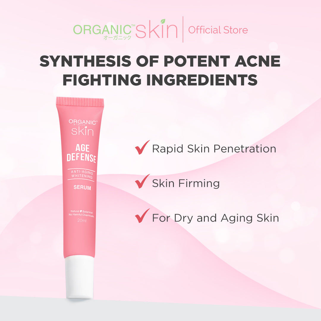 Organic Skin Japan Age Defense AntiAging Whitening Serum 20ml Anti Aging