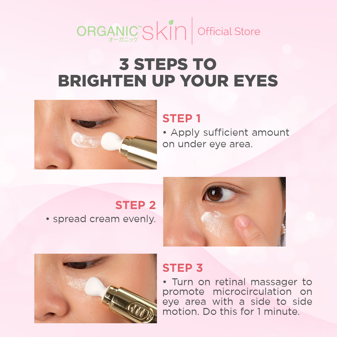 Organic Skin Japan Anti Aging Eye Gel 20ml Eyebag Remover Antiaging Eyegel Moisturizer for Eyes