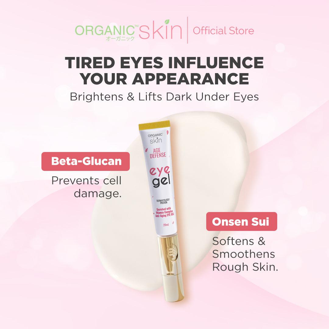Organic Skin Japan Anti Aging Eye Gel 20ml Eyebag Remover Antiaging Eyegel Moisturizer for Eyes