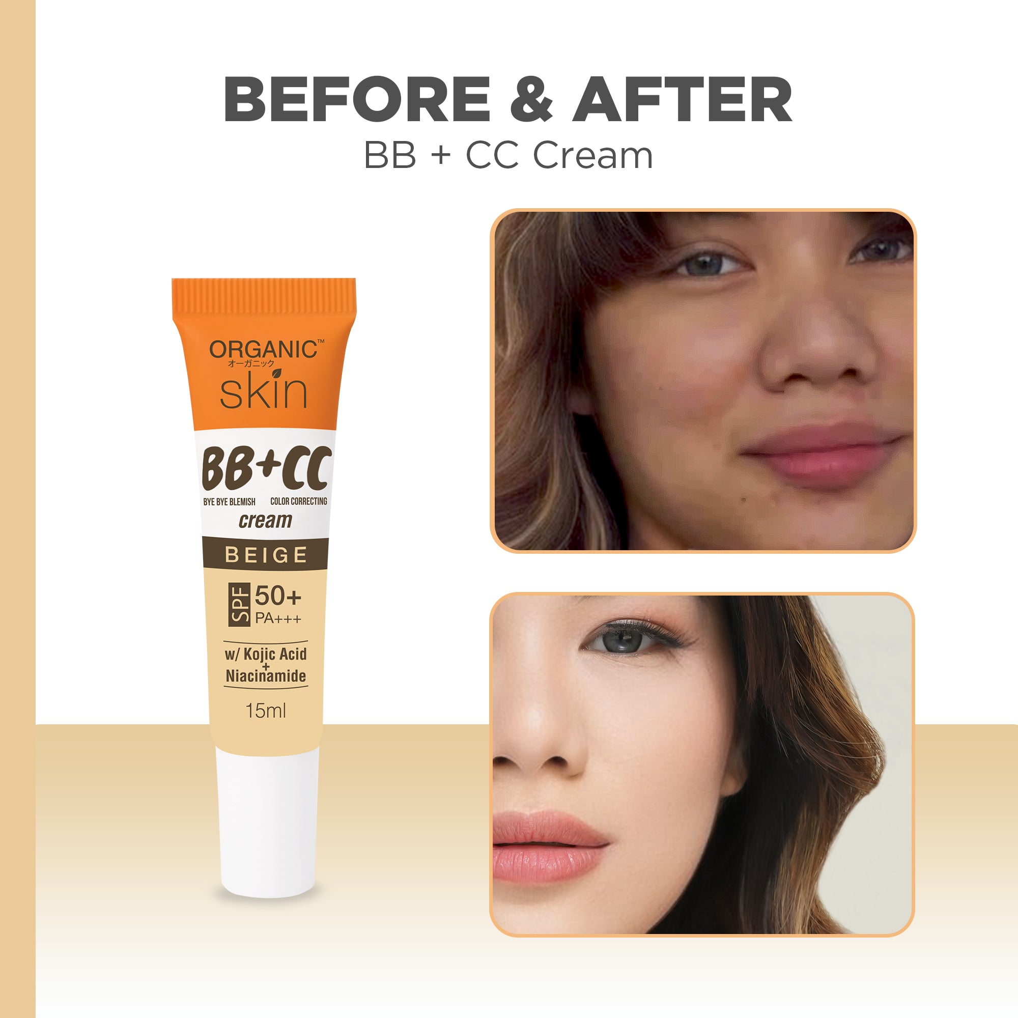 with　BB+CC　Cream　Whitening　Japan　Skin　Organic　Vitamin