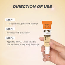 Load image into Gallery viewer, Organic Skin Japan BB+CC Cream Beige SPF 50+ PA+++ 15ml with Kojic Acid and Niacinamide bb cream cc cream beauty cream concealing concealer makeup base primer color correcting blemish remover light foundation sun protection free shipping on sale
