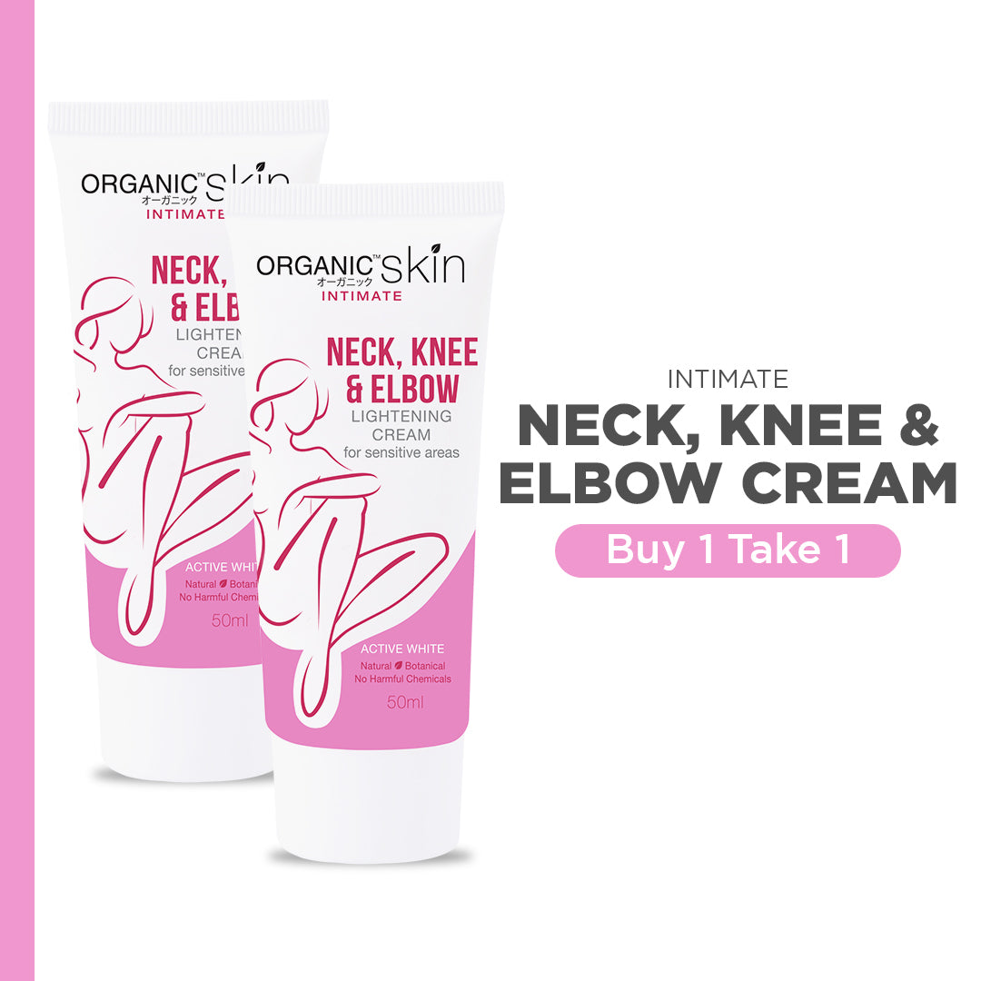 Organic Skin Japan Neck, Knee & Elbow Lightening Cream 50ml Whitening Cream Set of 2